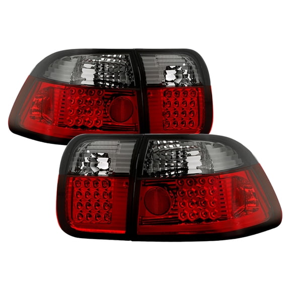 Spyder Honda Civic 96-98 4Dr LED Tail Lights - Red Smoke Fits select: 1997-1998 HONDA CIVIC LX, 1996 HONDA CIVIC DX