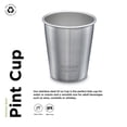 thumbnail image 2 of Steel Pint 10oz Brushed Stainless, 2 of 8