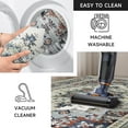 thumbnail image 6 of CCTFS Area Rugs for Living Room Bedroom Dining Room, Machine Washable Large Print Boho Vintage Tribal Aesthetic Carpet, Stain Resistant Floor Cover, Non Slip Low Pile Kitchen Rugs (multicolor 8x10ft), 6 of 6
