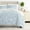 Country Home / Light Blue, variant on 8PC Bedding Bundle - Patterned Duvet Cover Set White Comforter and Solid Sheet Set in Botany Floral