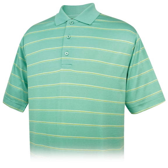 Monterey Club Men's Pima Cotton Jacquard Golf Polo Shirt #1447