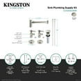thumbnail image 4 of Kingston Brass CC53306DLTRMK1 Trimscape Modern Plumbing Sink Trim Kit with Bottle Trap and Drain (No Overflow), Polished Nickel, 4 of 5