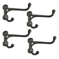 thumbnail image 1 of Sungmor 4 pzs ganchos garaje de hierro fundido, organizador colgante de pared 7.6" para hogar; colgador utilitario p/herramientas de jardín y más; soportes de estante de madera maciza y resistente, 1 of 8