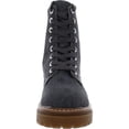 thumbnail image 2 of SUN STONE Womens Gray Cushioned Tiiaa Round Toe Block Heel Lace-Up Combat Boots 9.5 M, 2 of 3