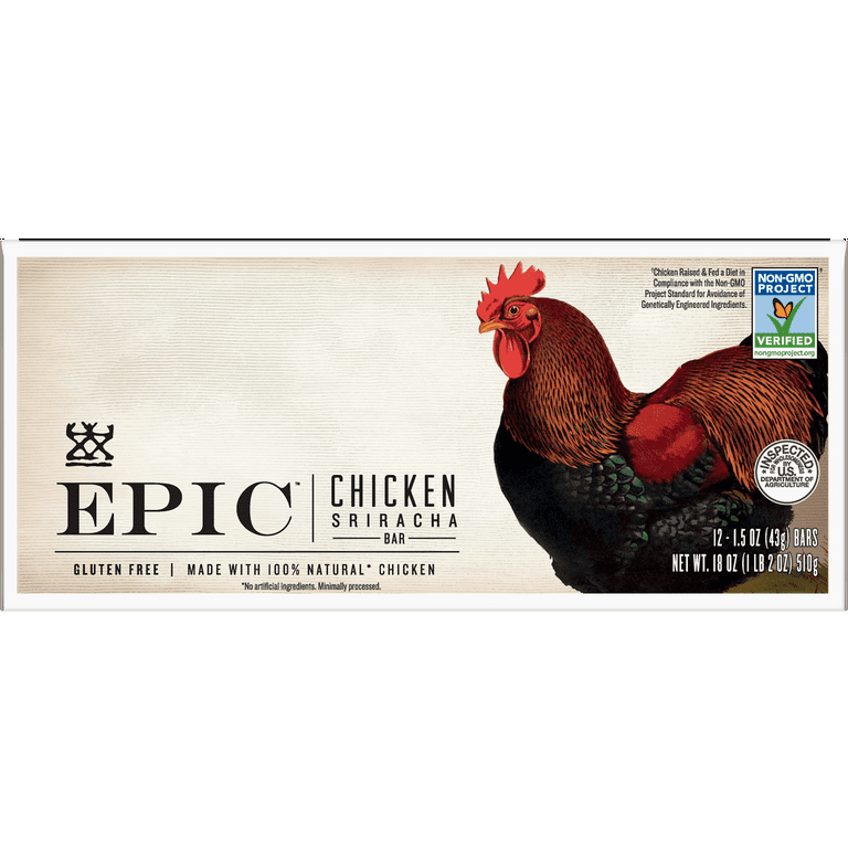 Epic Chicken Sriracha Bar – Tiny Grocer