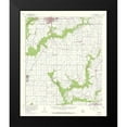 thumbnail image 2 of USGS 12x14 Black Modern Framed Museum Art Print Titled - Eunice Louisiana Quad - USGS 1959, 2 of 5