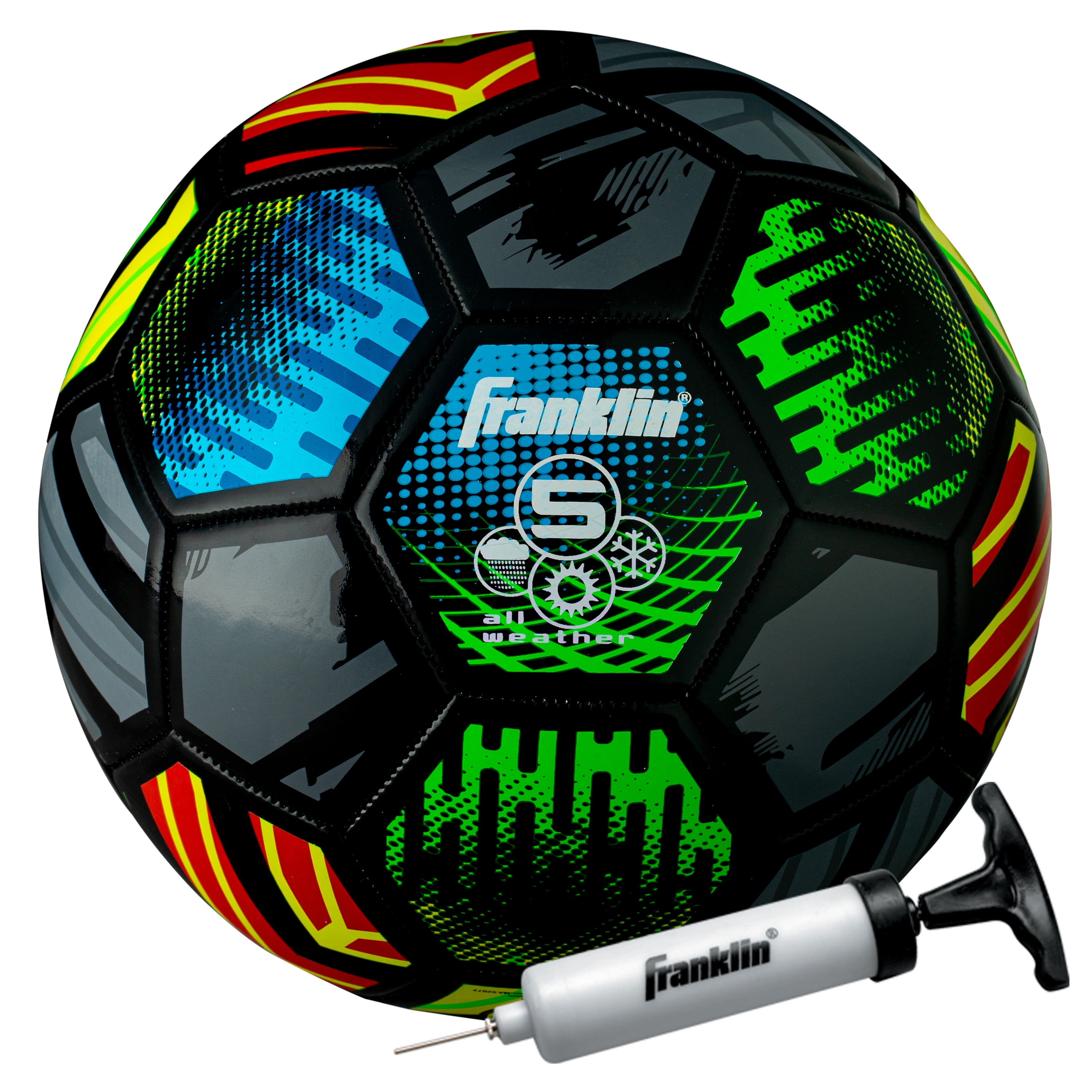 Franklin Inflatable Football Target 2 Footballs & Inflation Pump for sale online 