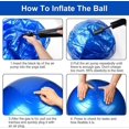 thumbnail image 3 of Fitness Ball, Explosion-Proof Yoga Ball Exercise Ball, 55cm Extra Thick Swiss Ball with Hand Pump for Yoga, Pilates, Fitness, 3 of 5