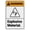 Warning Sign 5, variant on Warning Combustible Explosive Material Tin Sign 8"x12" - Great Wall Decor for Garden Yard, Combustible Explosive Sign