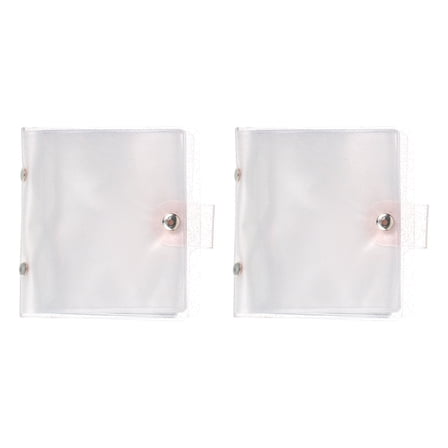 2 Pcs Mini Photo Album, 36 Pockets 4x4 Kpop Photocard Holder, Pink