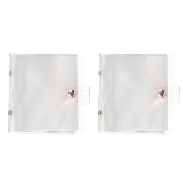 2 Pcs Mini Photo Album, 36 Pockets 4x4 Kpop Photocard Holder, Pink