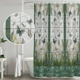 thumbnail image 4 of Shower Curtain Bathroom Set Country Flower Butterfly Dragonfly Waterproof Fabric Shower Curtains with Grommets&Hooks, Rustic Pastoral Style Privacy Bath Curtain for Bathtub 36x72in, 4 of 9