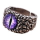 thumbnail image 2 of Anillos para mujer, regalos para mujer, acero inoxidable, diseño de calavera de diablo con personalidad, ojo para hombre y mujer, rompecabezas de bola., 2 of 5