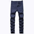 thumbnail image 1 of Pantalones largos a rayas para hombre, pantalones de traje ajustados y elásticos, pantalones casuales, pantalones para hombre, 1 of 6