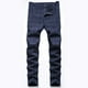 thumbnail image 1 of Pantalones largos a rayas para hombre, pantalones de traje ajustados y elásticos, pantalones casuales, pantalones para hombre, 1 of 6