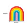 thumbnail image 3 of 4 Pcs Sets de Table en PVC en Forme d'Arc-en-ciel Coussins de Table Pratiques pour la Maison, 3 of 8