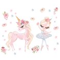 thumbnail image 4 of 2 sets of cartoon children Unicorn City public star flower children's room decoration wallpaper arrangement dance room decoration, 4 of 5