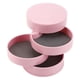 thumbnail image 4 of Organizador De Joyas Giratorio, Joyero Redondo Tridimensional Portátil Pequeño De Cuatro Capas A Prueba De Polvo Para El Hogar Para La Oficina Mgaxyff Rosa, 4 of 8