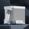 thumbnail image 3 of -203 Set de Karaoke Altavoz Karaoke Inalámbrico Bluetooth Micrófono Doble Altavoz Micrófono Máquina Negro, 3 of 5