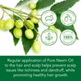 thumbnail image 5 of Aliver Neem Oil - 6 Fl Oz – 100% Natural Cold Pressed Neem Oil - for Face, Skin Care, Hair Care, Scalp Massage & Body Massage – Carrier Oil with Dropper, 5 of 10