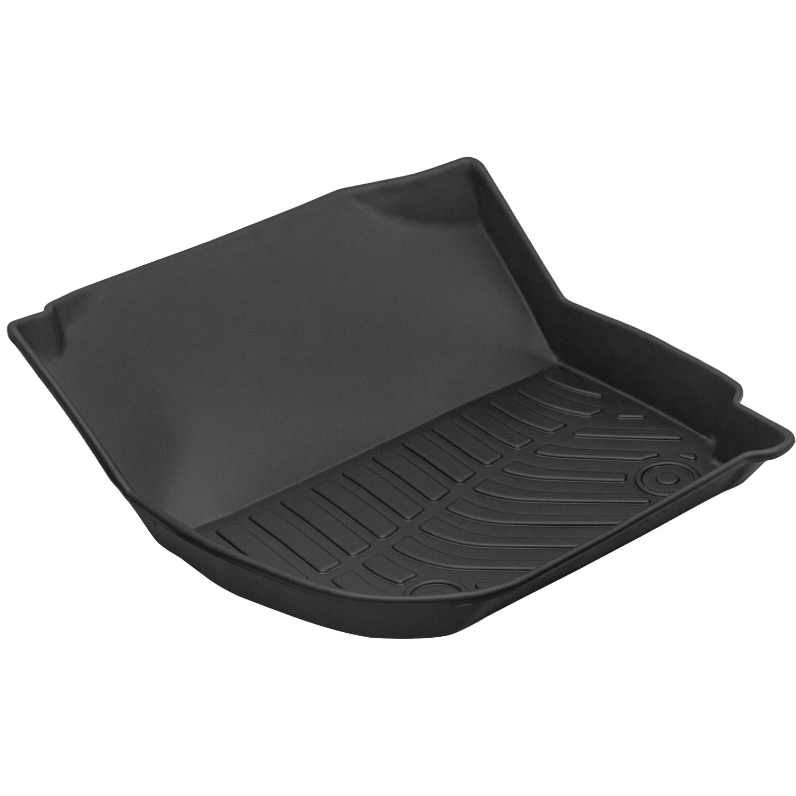 All-Weather Rubber Floor , Black Car Floor Liners for Interior Protection-Car Floor Mats, All-Weather TPE Rubber Floor Mats Black