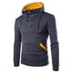 thumbnail image 1 of SAILING Sudadera deportiva con capucha y cuello alto con doble botonadura para hombre, 1 of 3