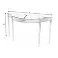 thumbnail image 5 of Butler Chester 54"W Demilune Wood Traditional Console Table - Antique Beige, 5 of 5