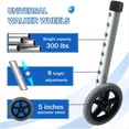 thumbnail image 4 of Ruedas para Andador, Repuesto de 5 Pulgadas, Par de Ruedas para Andadores para Personas Mayores, Ruedas y Patas para Andador., 4 of 5
