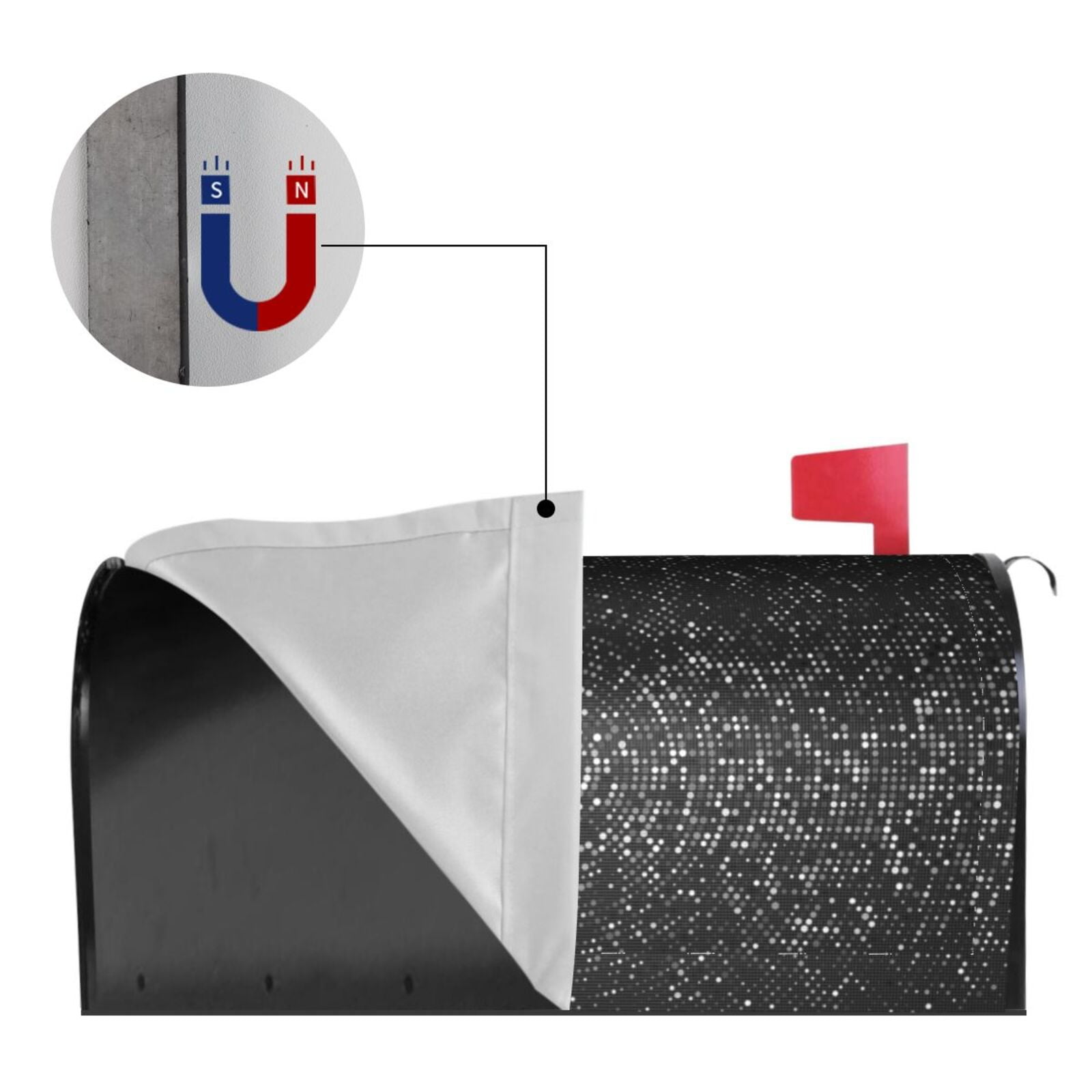 Kdxio Magnetic Mailbox Cover 25.5x21 in Mailbox Cover Outdoor Decoration Holiday Mailbox Covers for Home Garden Yard-25.5x21 in
