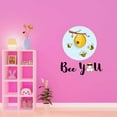 thumbnail image 3 of Babies Bee you Cute Cartoon Wall Decal Decoration Bee You Quote Lettering Vinyl Wall Decal Art Lasts Years and Easily Removable - Size: 36 In(W) x 40 In(H), 3 of 5