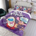 thumbnail image 3 of El Show de Ren & Stimpy Conjunto de sábanas temático, trío de piezas, cómodo y amigable con la piel, diseño único, regalo de decoración para el hogar para familiares, amigos y fans,140cm *210cm, 3 of 6