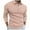 Pink, variant on zfhfof Mens Polo Shirts Ribbed Quarter Zip Shirts Casual Stripe Classic Lightweight Long Sleeve Lapel Collared Golf T Shirt