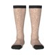 thumbnail image 1 of Fotbe Beige Sparkling Glitter Calcetas Divertidas Estampadas para Hombre y Mujer, Calcetas de Algodón hasta la Rodilla para Caminar, Correr, Enfermería y Embarazo, 1 of 6