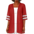 thumbnail image 5 of Posijego Womens Chiffon Cardigans Lightweight Short Sleeve Open Front Casual Summer Beach Cardigans Jackets for Women, 5 of 7