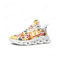 thumbnail image 1 of Zapatillas deportivas McDonalds Flats para hombre y mujer, deportivas para correr, de alta calidad, personalizables, con cordones, de malla, color blanco, 1 of 6
