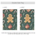 thumbnail image 4 of Yayeee Garden Flag 12" x 18" Double Sided Outdoor Yard Lawn Holiday Decorations, Brown Christmas Gingerbread, 4 of 6