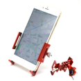thumbnail image 4 of Soporte universal para teléfono móvil de aleación de aluminio para manillar de bicicleta, compatible con la mayoría de los teléfonos. Rojo, 4 of 8
