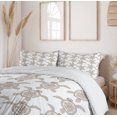 thumbnail image 6 of Ambesonne Turtle Duvet Cover Sets, Animal Along Floral Drawings, 2-King, Dark Rosewood and White, 6 of 7