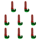thumbnail image 1 of Funda para silla navideña con patas, calcetines, elfos decorativos para decoración de fiesta en el hogar () verde, 1 of 2
