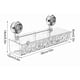 thumbnail image 2 of Cesta de ducha de baño con diseño de glaciar carrito de ducha con ventosa para baño y cocina, 2 of 9