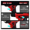 thumbnail image 5 of 400W Cordless Heat Machine Heat Shrink Wrapping Overload Protection Hot Air Machine (No Battery), 5 of 5