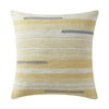 Gap Home 100% Organic Cotton Chunky Yarn Dyed Decorative Pillow Yellow 20" x 20"