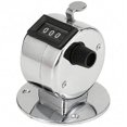 thumbnail image 4 of 3X Round Base 4 Digit Manual Hand Tally Mechanical Palm Click Counter, 4 of 5