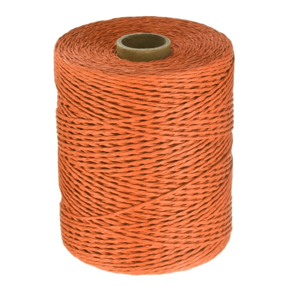 Uxcell 328 Yards Raffia Ribbon, 2mm Raffia Twine Wrapping Ribbon Paper String Craft Wire for Gift Wrapping DIY Projects Flower Bouquet Making Decoration, Orange