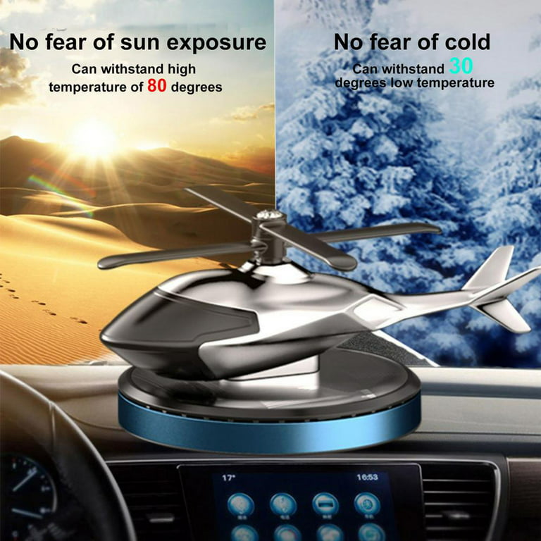 Tohuu Aviation Car Scents Air Freshener Solar Power Rotating