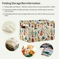 thumbnail image 5 of Cowboy Boot Hat Guitar Flower Storage Bins with Handle Fabric Organizer Basket Foldable Box 2 Pack 14.2x10.2x8.3, 5 of 8