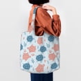 thumbnail image 4 of Wukai Sea Turtle Sturdy and Stylish Reusable Canvas Tote Bag: Eco-Friendly, Heavy-Duty Grocery Shopping Bag with Reinforced Handles, 4 of 7