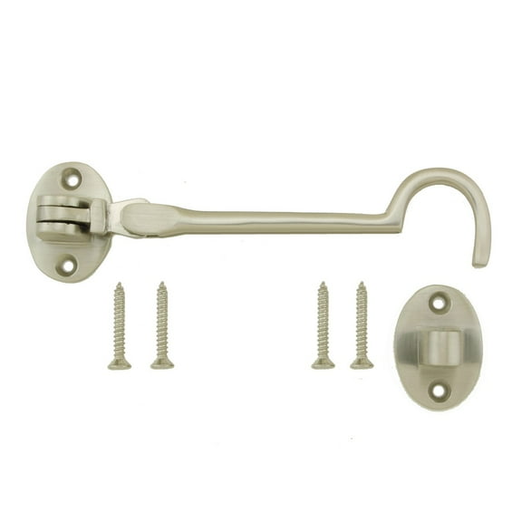 Renovators Supply Cabin Hook 4" Satin Nickel