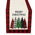 thumbnail image 2 of Harpily Decorative Cotton and Linen Table Flag American Simple Grid Waterproof Linen Table Flag, 2 of 4