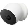 Pre-Owned Google Nest Cam 1080p Indoor/Outdoor Battery, GA01317-US - Snow (Refurbished - Good)